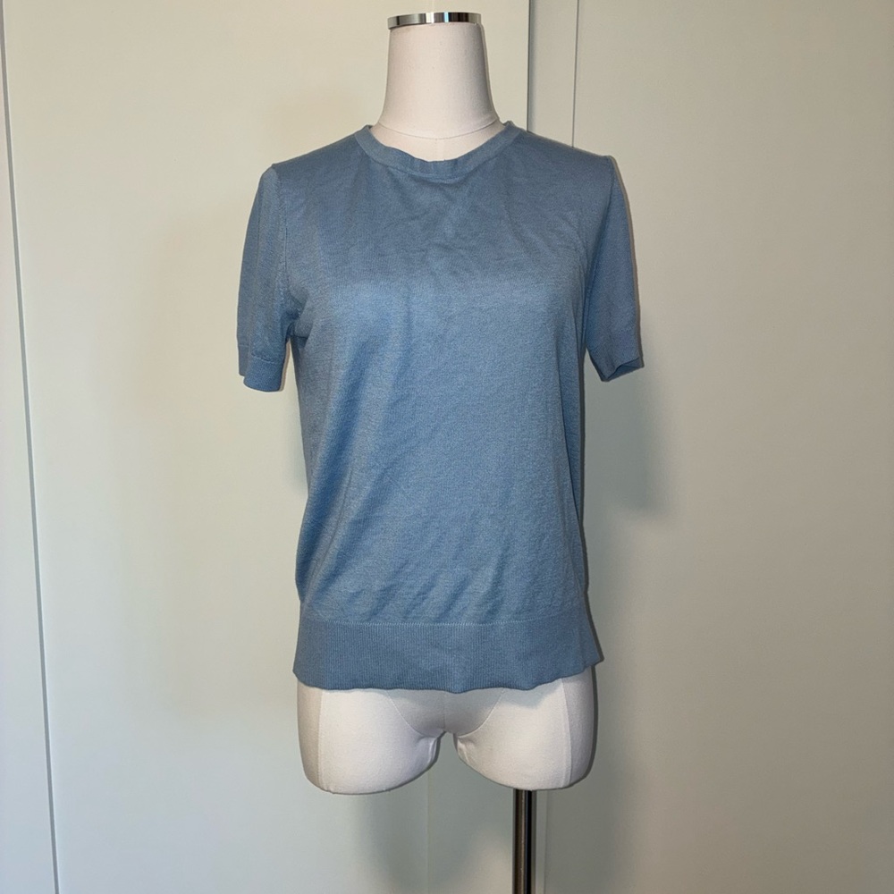 Banana Republic Light Blue Short Sleeve Tee